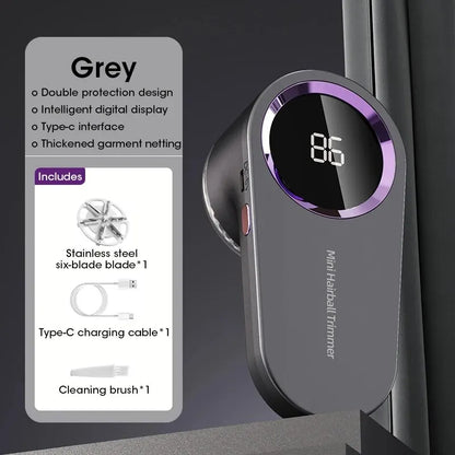 Rasoir Anti-Boulettes Électrique LED -
Lisseur Textile Réutilisable Rechargeable