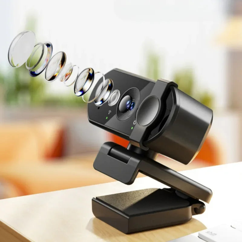 Webcam Full HD 1080p - Micro Intégré & Autofocus pour PC et Laptop