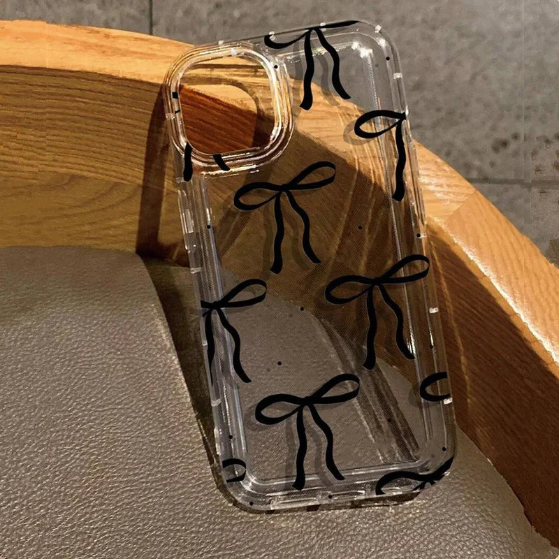 Cute Pink Heart Bow Case